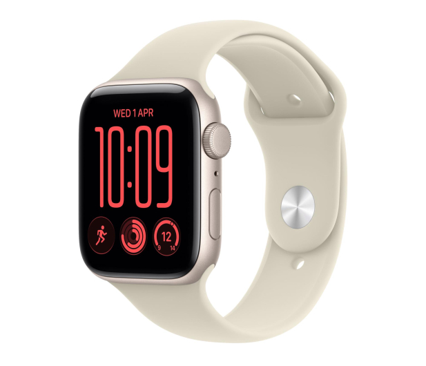 Apple Watch SE 3 40/Księżycowa Poświata Alu/Piaskowy Pasek S/M GPS - 1595824 - zdjęcie